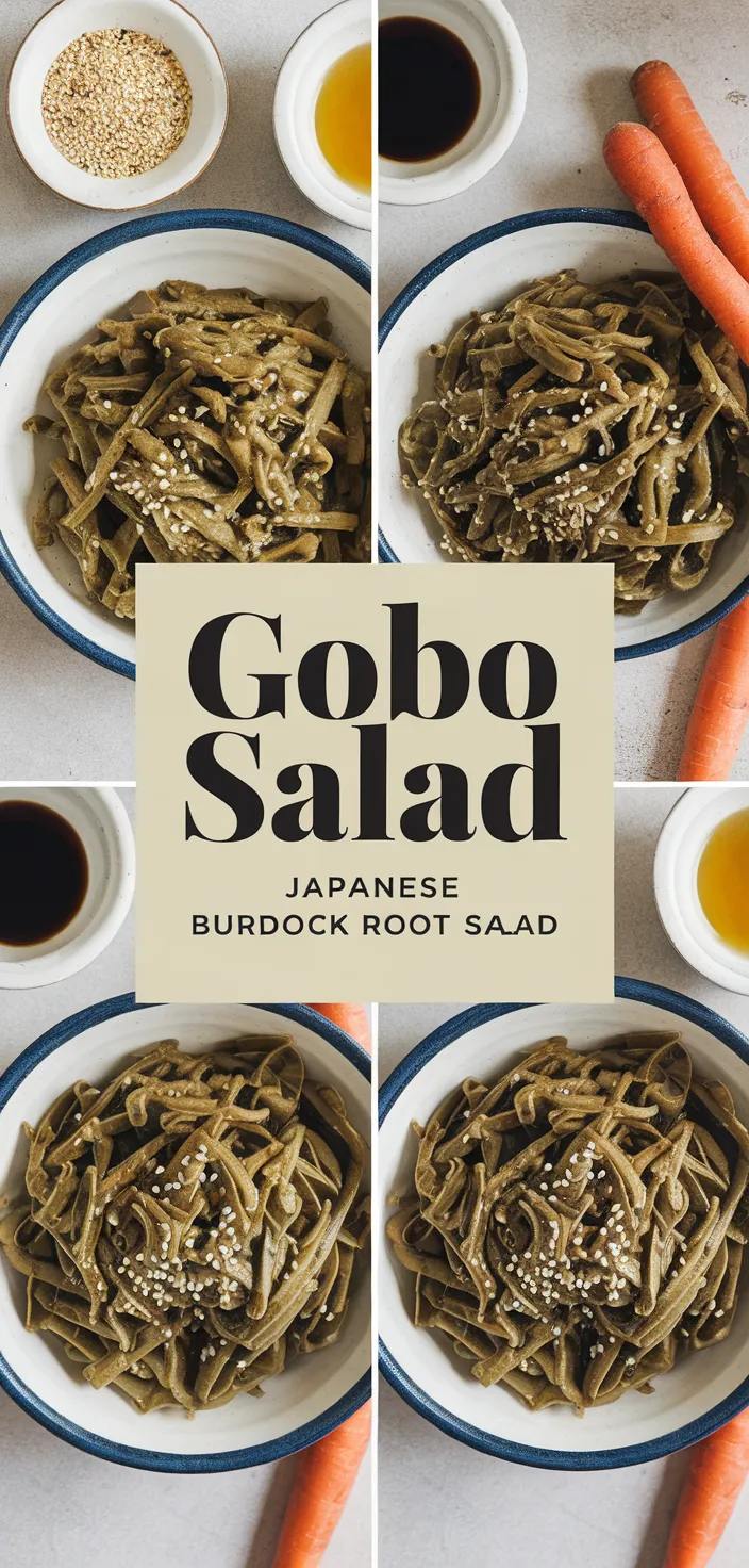 A photo of Gobo Salad Japanese Burdock Root Salad Recipe