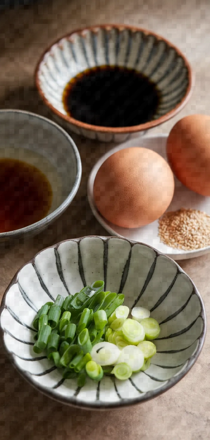 Ingredients photo for Kakitamajiru Japanese Egg Drop Soup Recipe