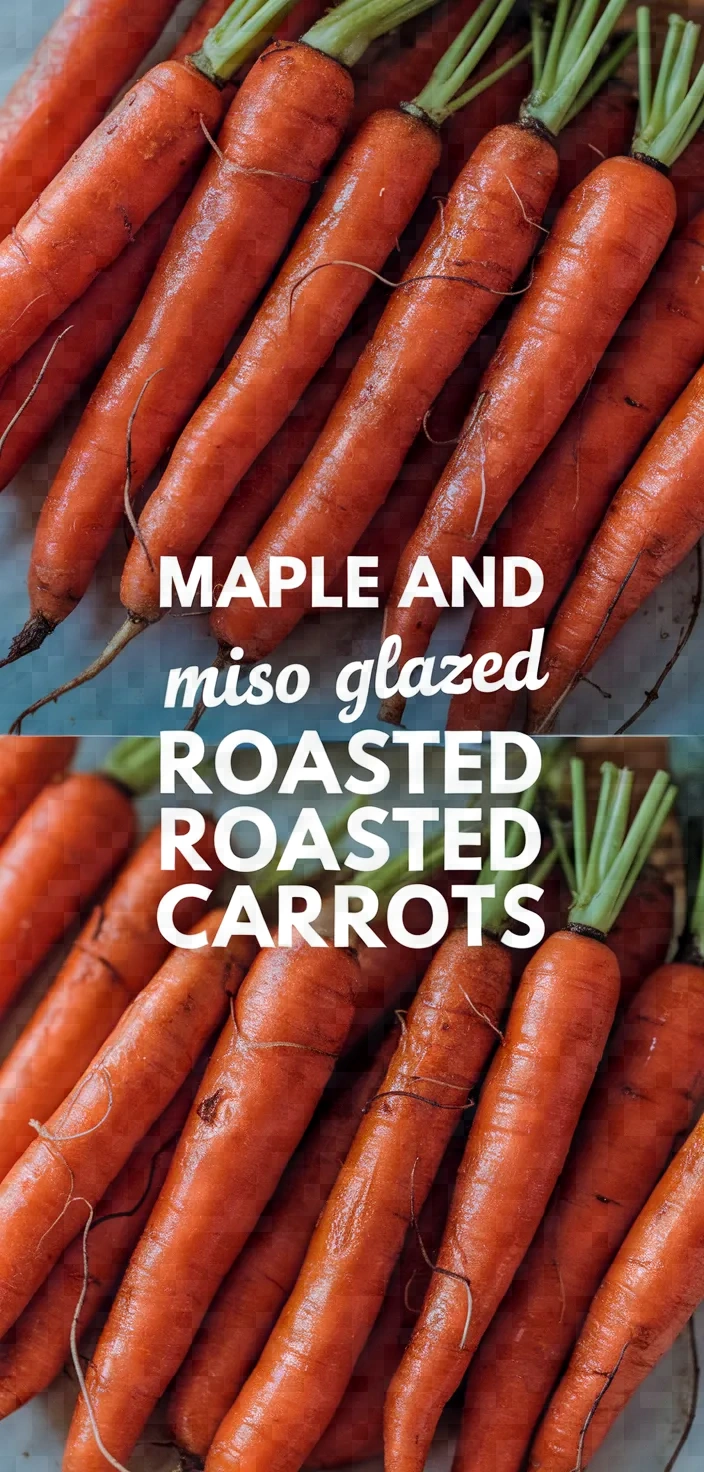 Maple And Miso Glazed Roasted Carrots Recipe