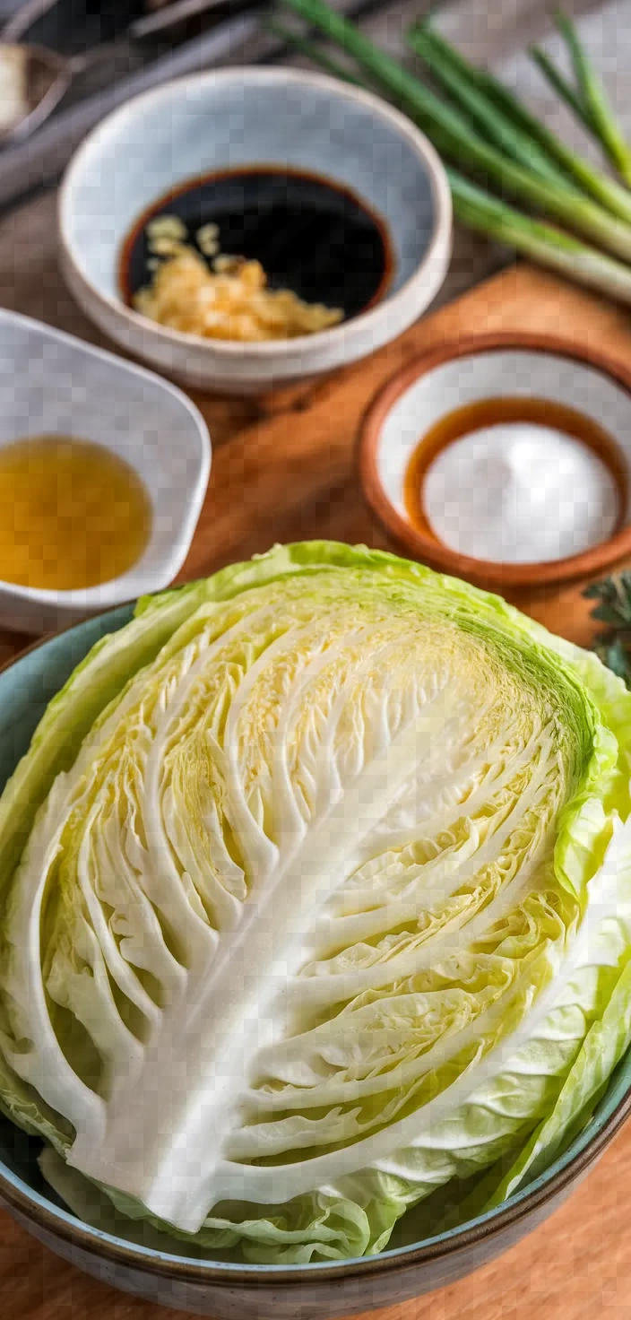 Ingredients photo for Napa Cabbage Stir Fry Recipe