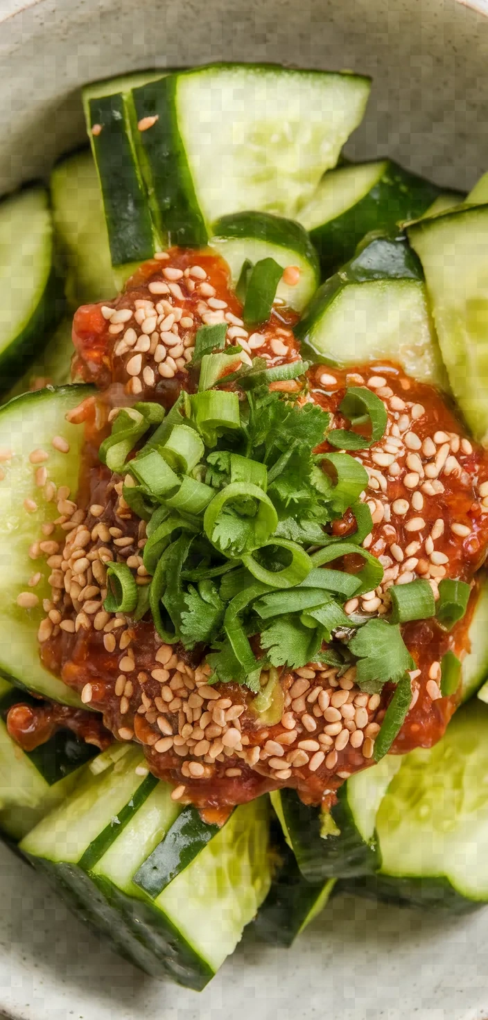 Ingredients photo for Smashed Cucumber Salad With Ume Dressing Recipe