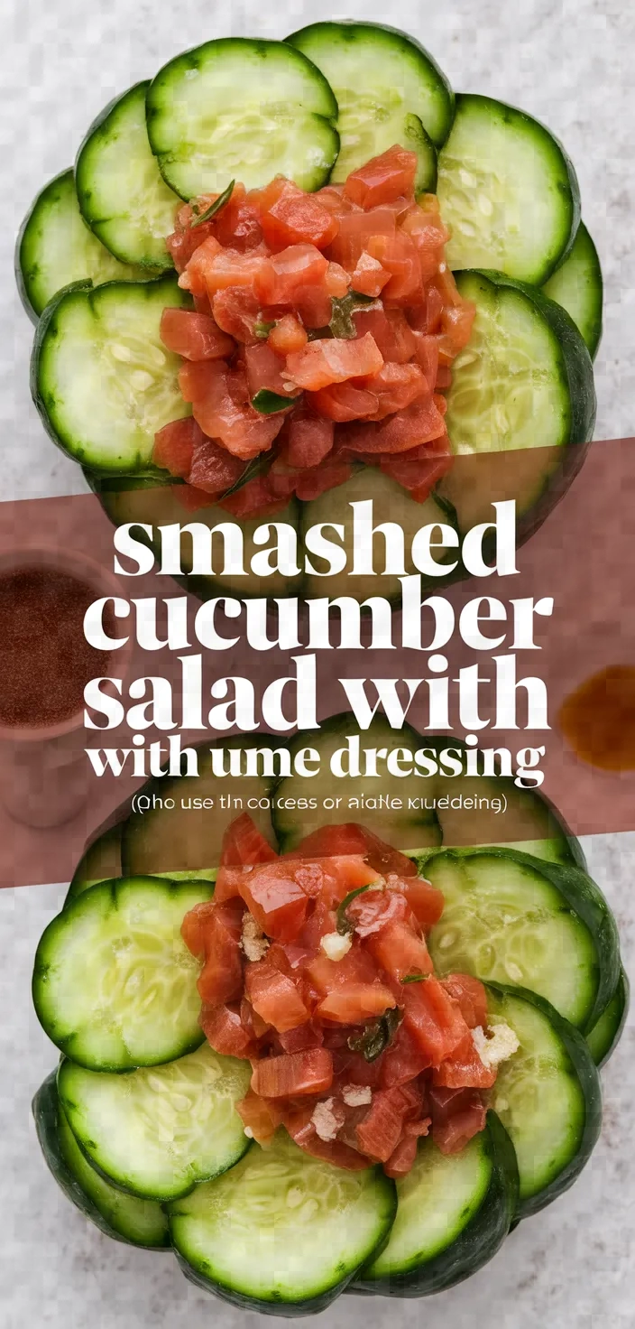 Photo of Smashed Cucumber Salad With Ume Dressing Recipe