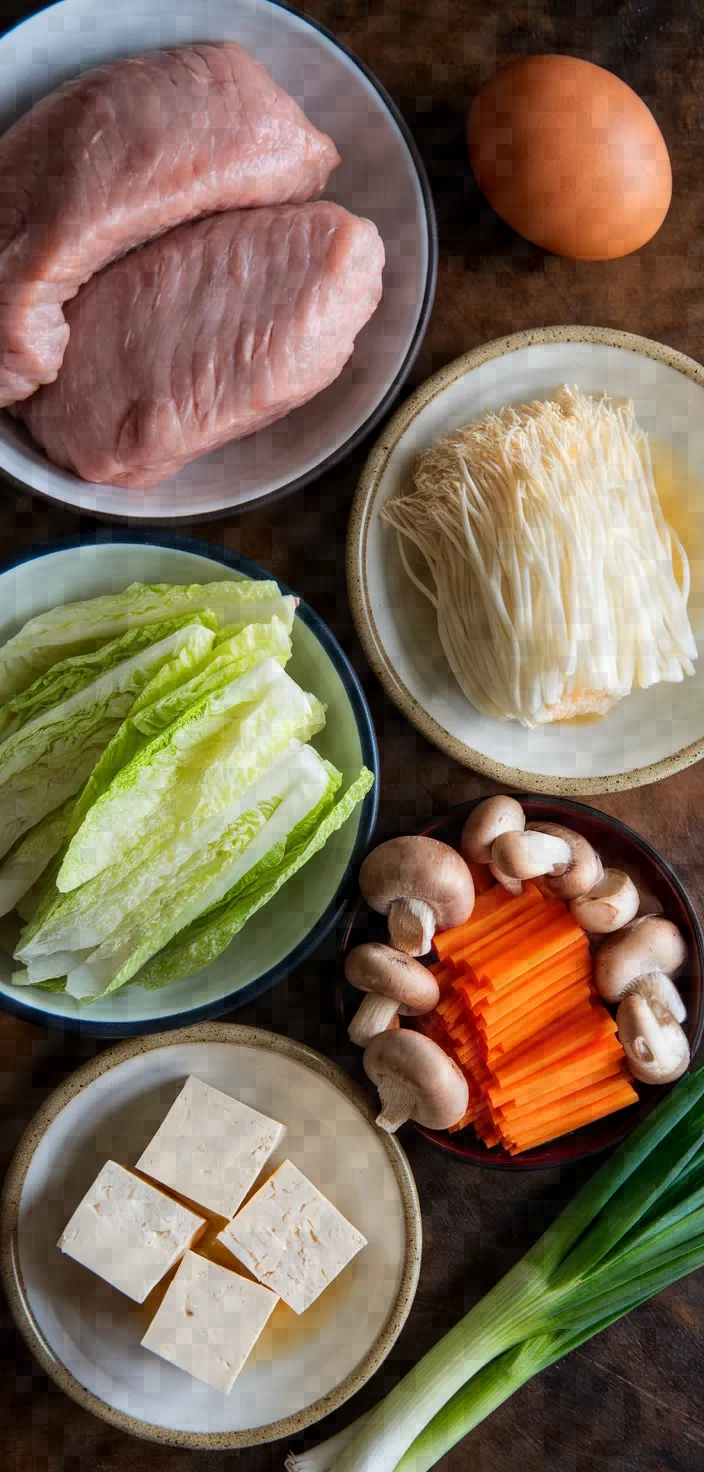 Ingredients photo for Tsukune Hot Pot Recipe