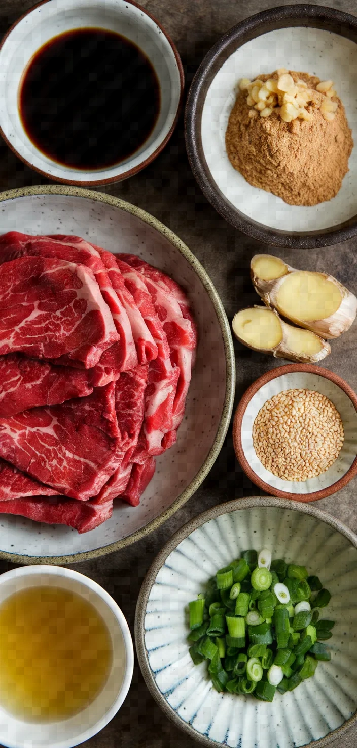 Ingredients photo for Beef Teriyaki Recipe