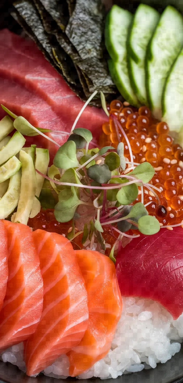 Ingredients photo for Chirashi Sushi Cake Recipe