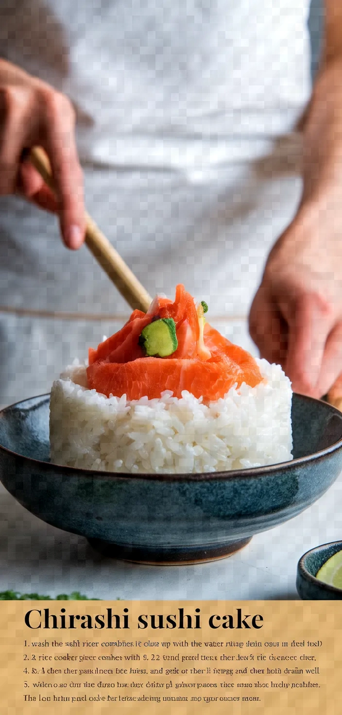 Chirashi Sushi Cake Recipe