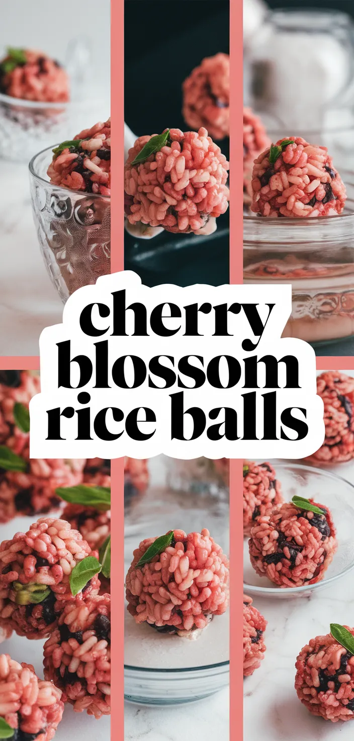 A photo of Cherry Blossom Rice Balls Recipe