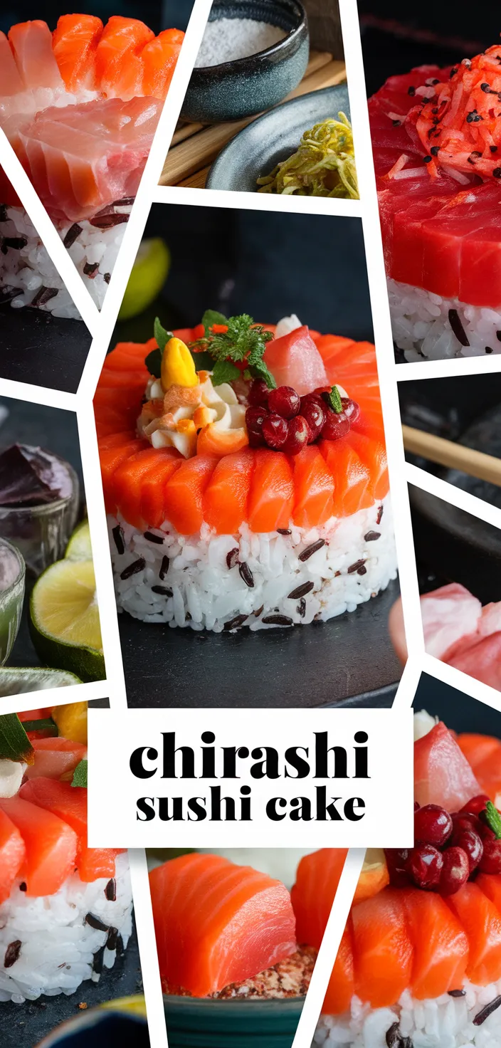 A photo of Chirashi Sushi Cake Recipe