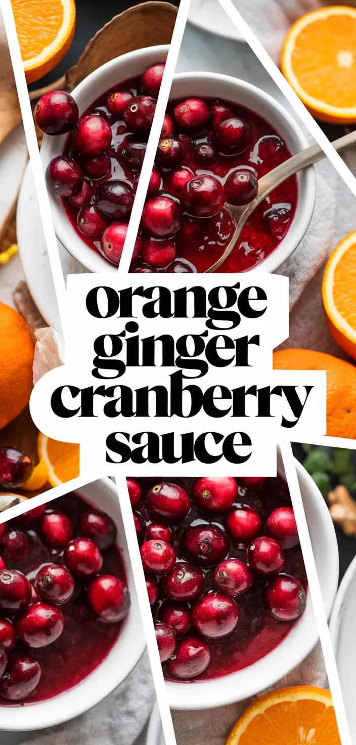 A photo of Easy Orange Ginger Cranberry Sauce Recipe