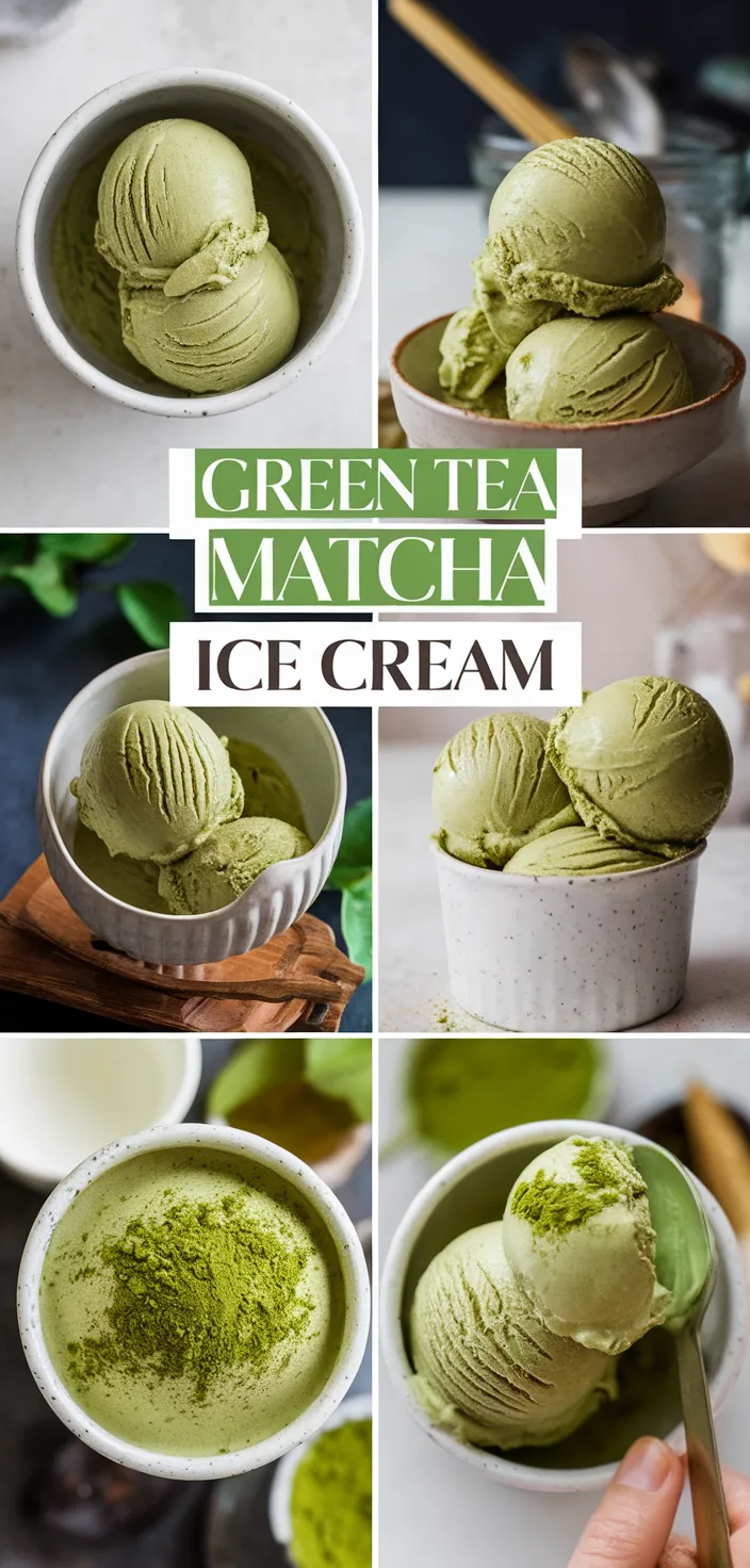 A photo of Green Tea Ice Cream Matcha Ice Cream Recipe