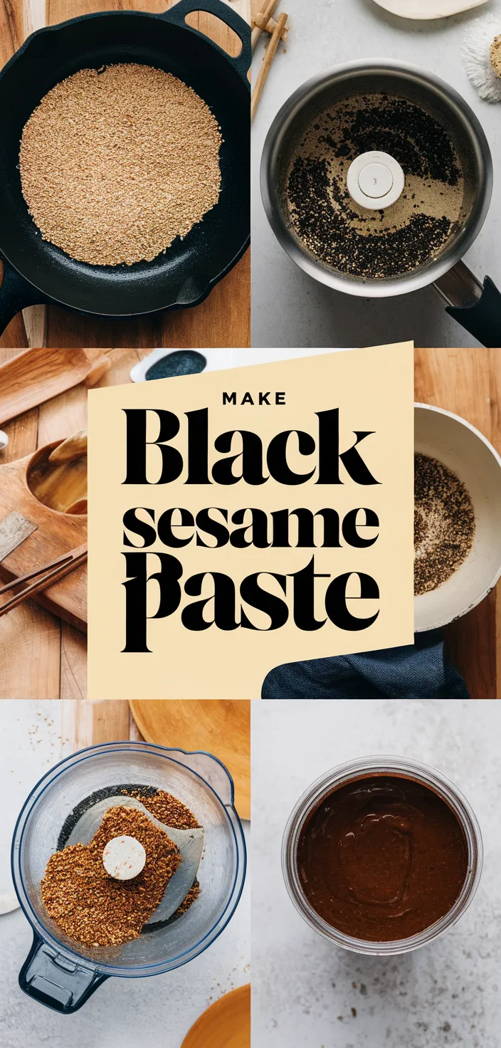 A photo of How To Make Black Sesame Paste Recipe