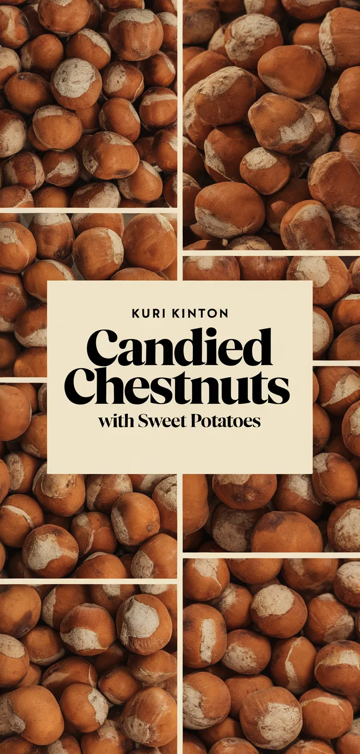 A photo of Kuri Kinton Candied Chestnuts With Sweet Potatoes Recipe