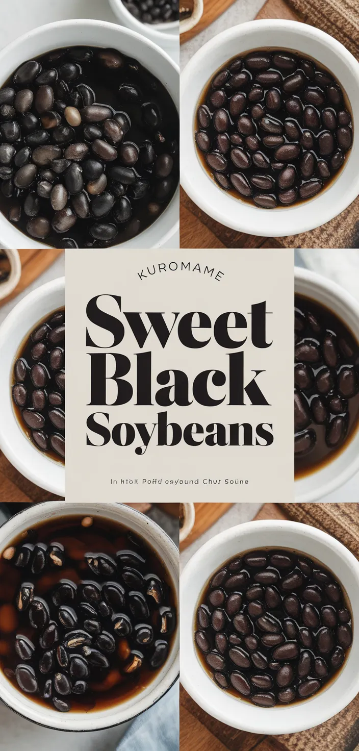 A photo of Kuromame Sweet Black Soybeans Recipe