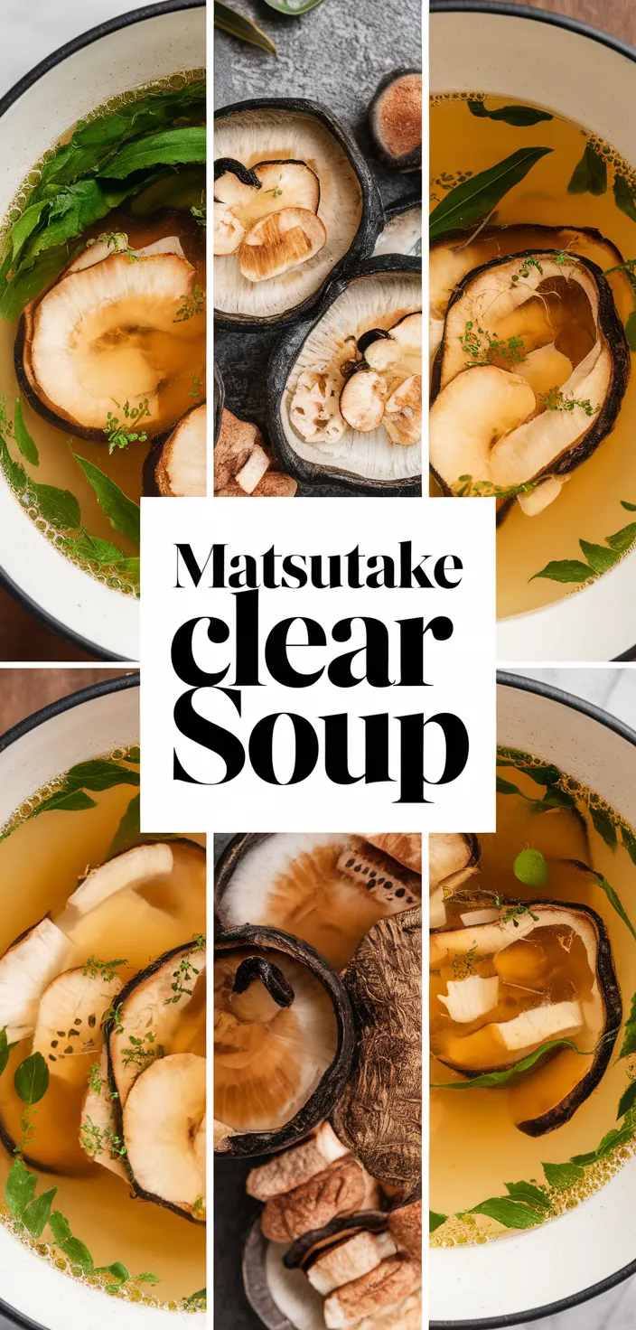 A photo of Matsutake Clear Soup Recipe