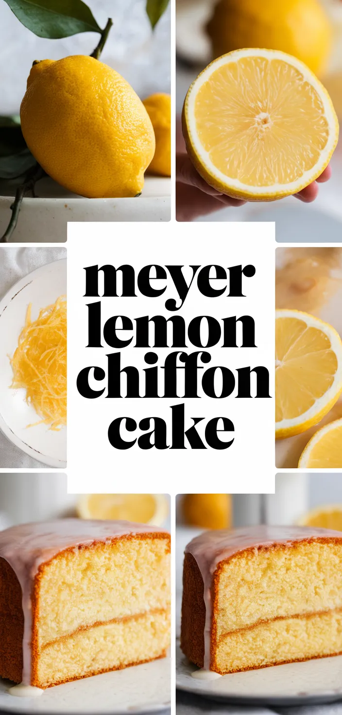 A photo of Meyer Lemon Chiffon Cake Recipe