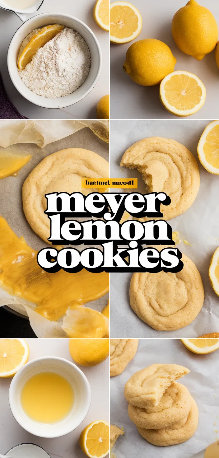 A photo of Meyer Lemon Cookies Recipe