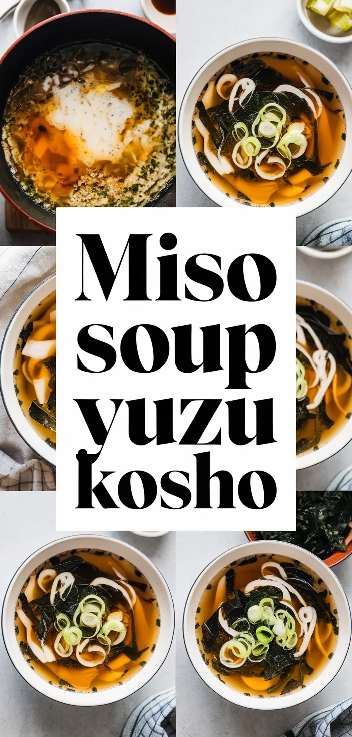 A photo of Miso Soup Yuzu Kosho Recipe