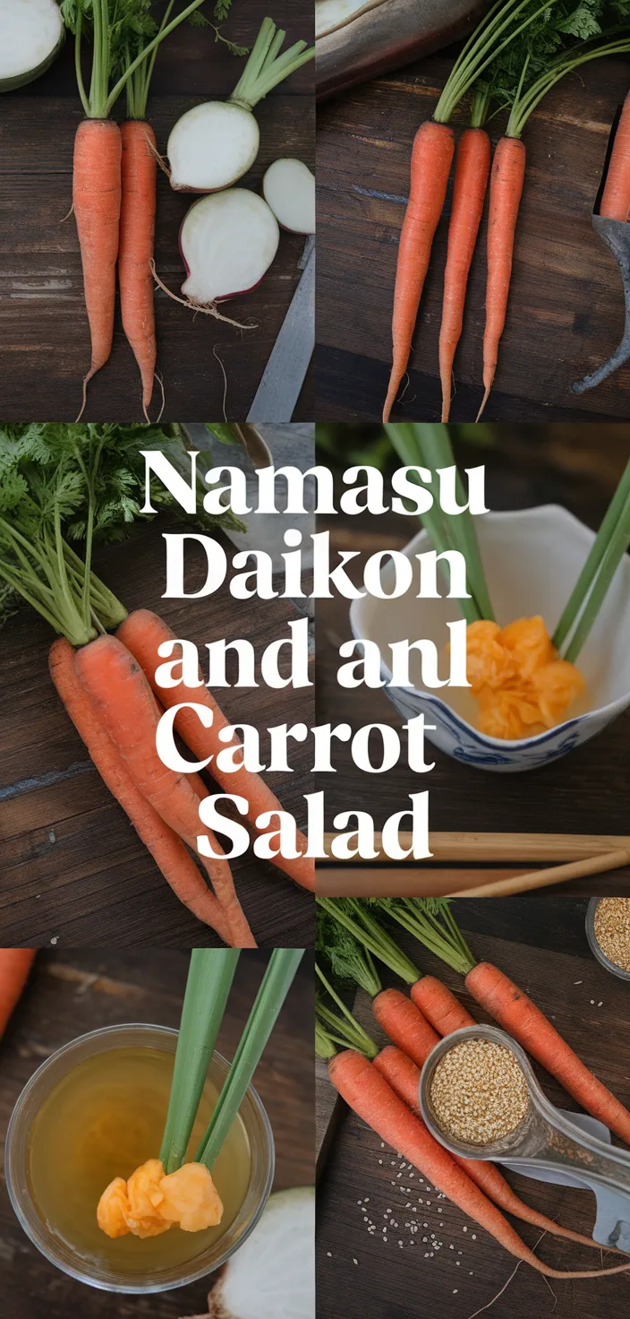 A photo of Namasu Daikon And Carrot Salad Recipe