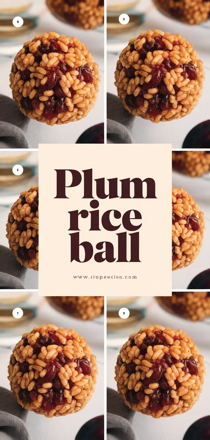 A photo of Plum Rice Ball Recipe