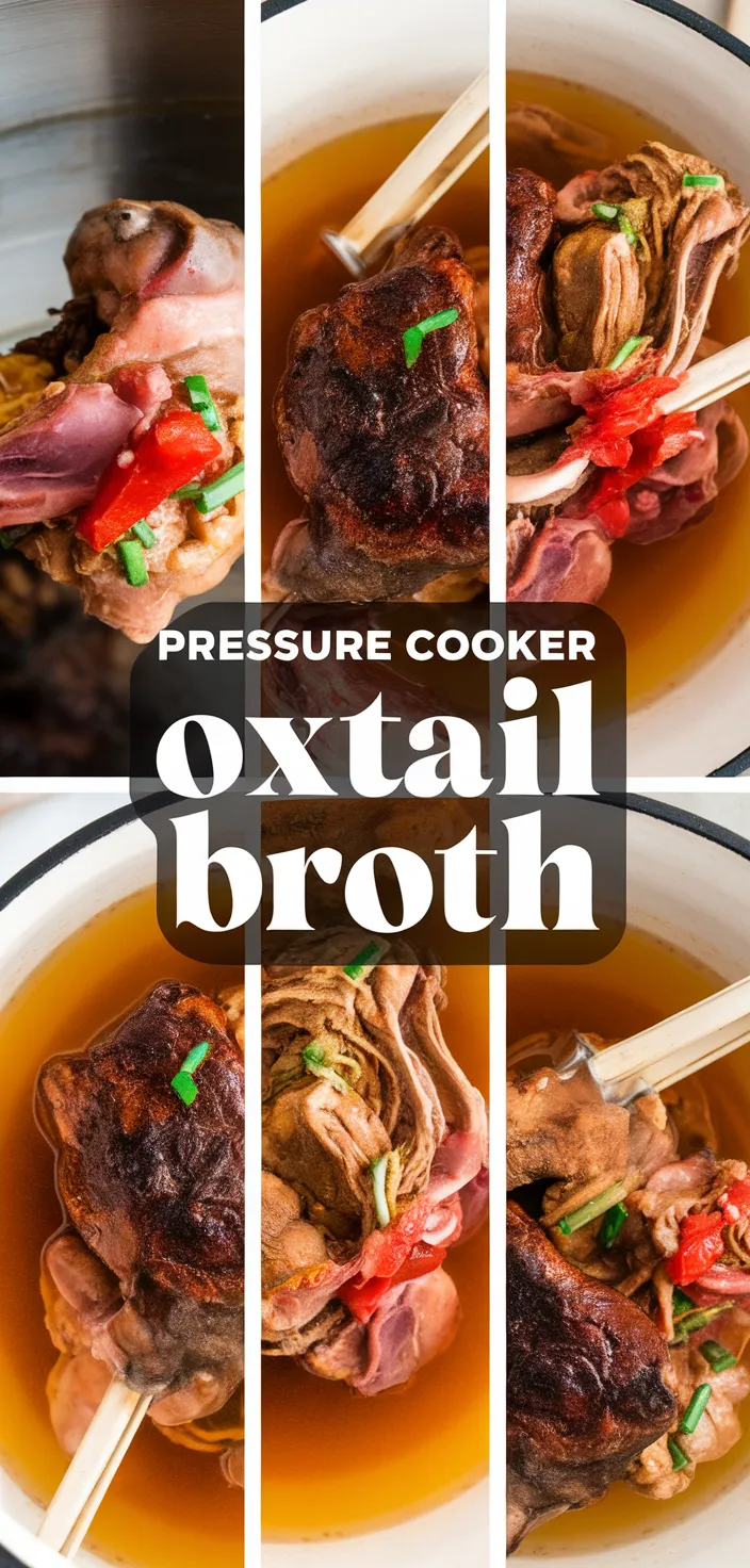 A photo of Pressure Cooker Oxtail Broth Recipe