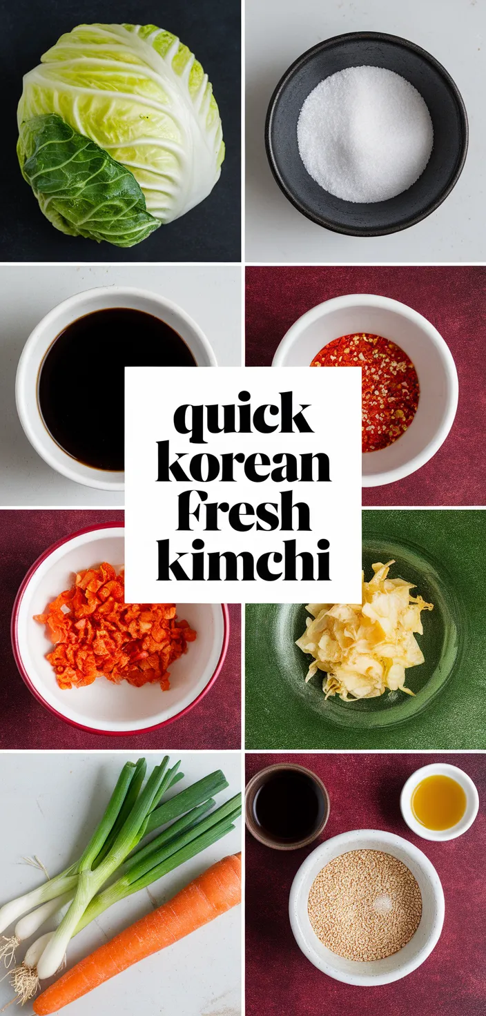 A photo of Quick Korean Fresh Kimchi Recipe