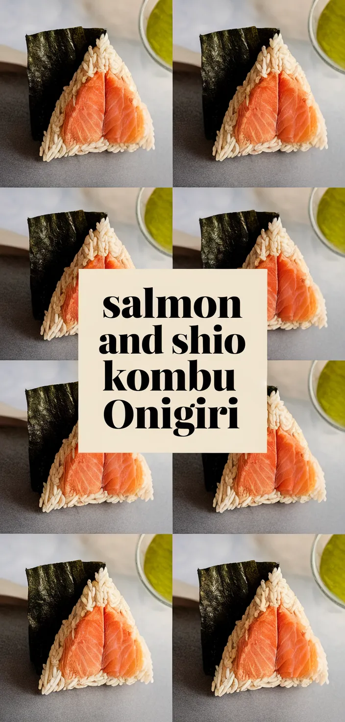 A photo of Salmon And Shio Kombu Onigiri Recipe