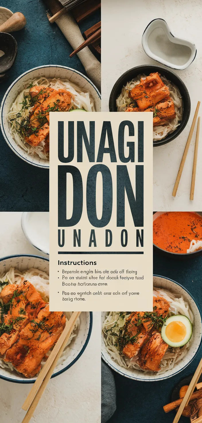 A photo of Unagi Don Unadon Recipe