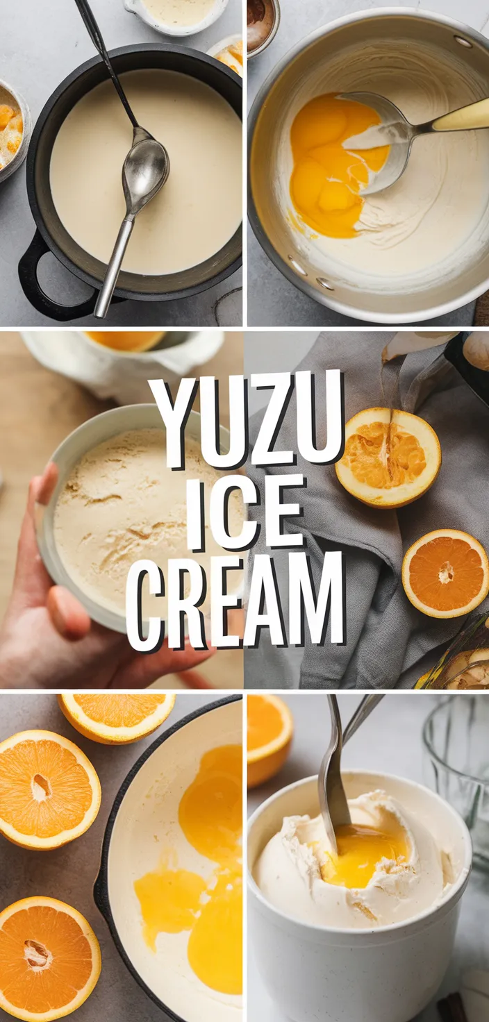 A photo of Yuzu Ice Cream Recipe