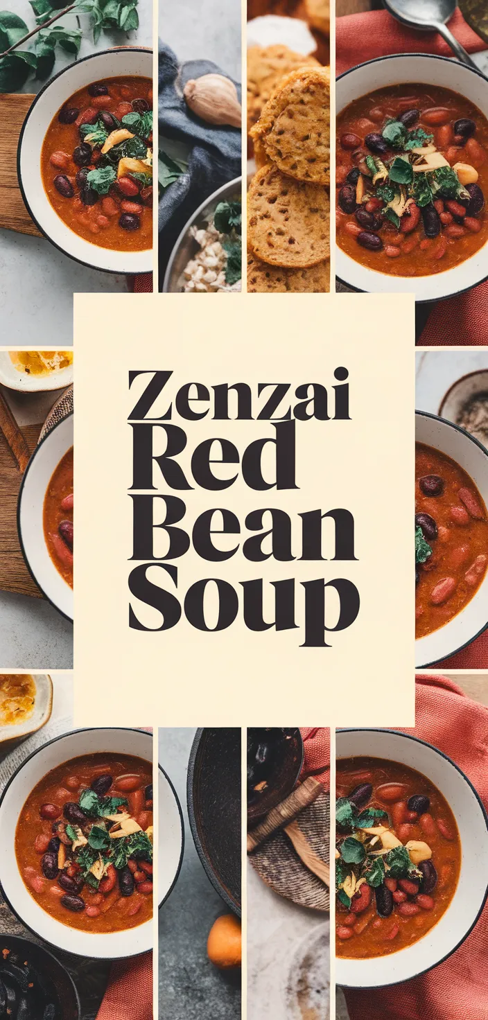 A photo of Zenzai Red Bean Soup Recipe