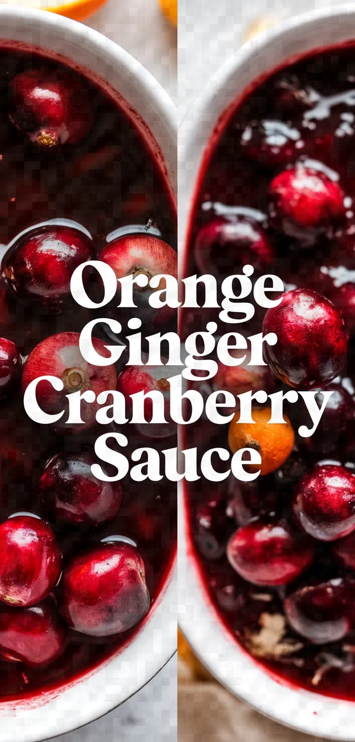 Photo of Easy Orange Ginger Cranberry Sauce Recipe