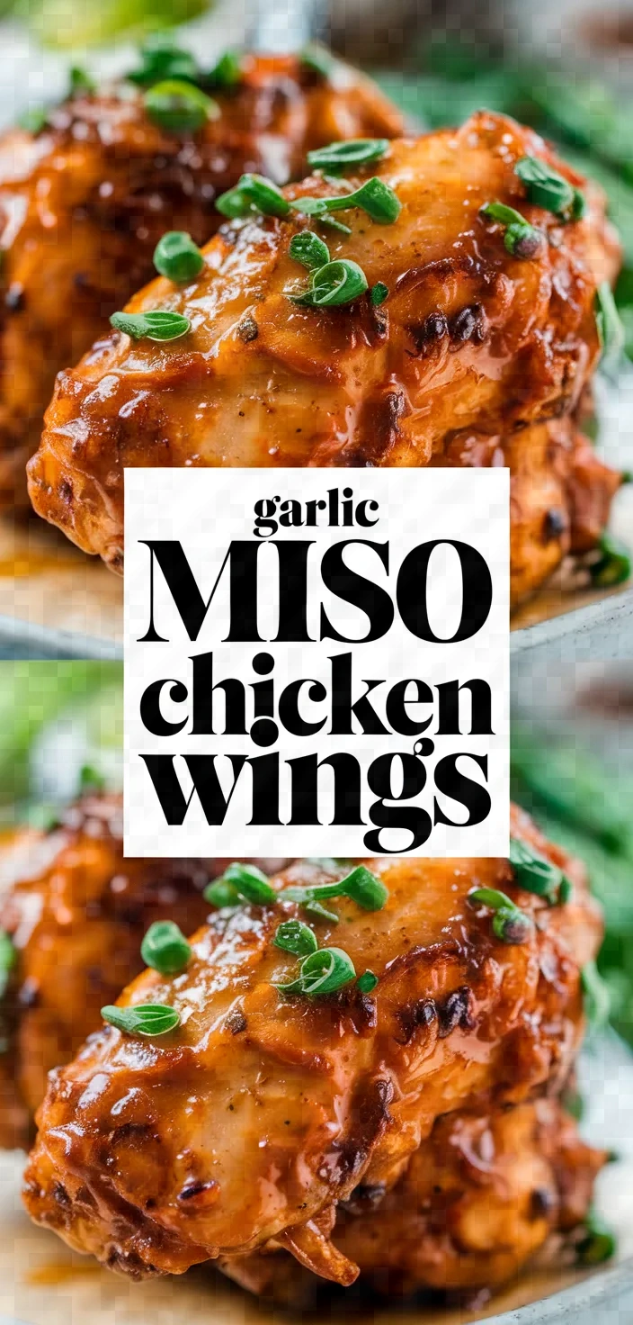 Photo of Garlic Miso Chicken Wings Recipe