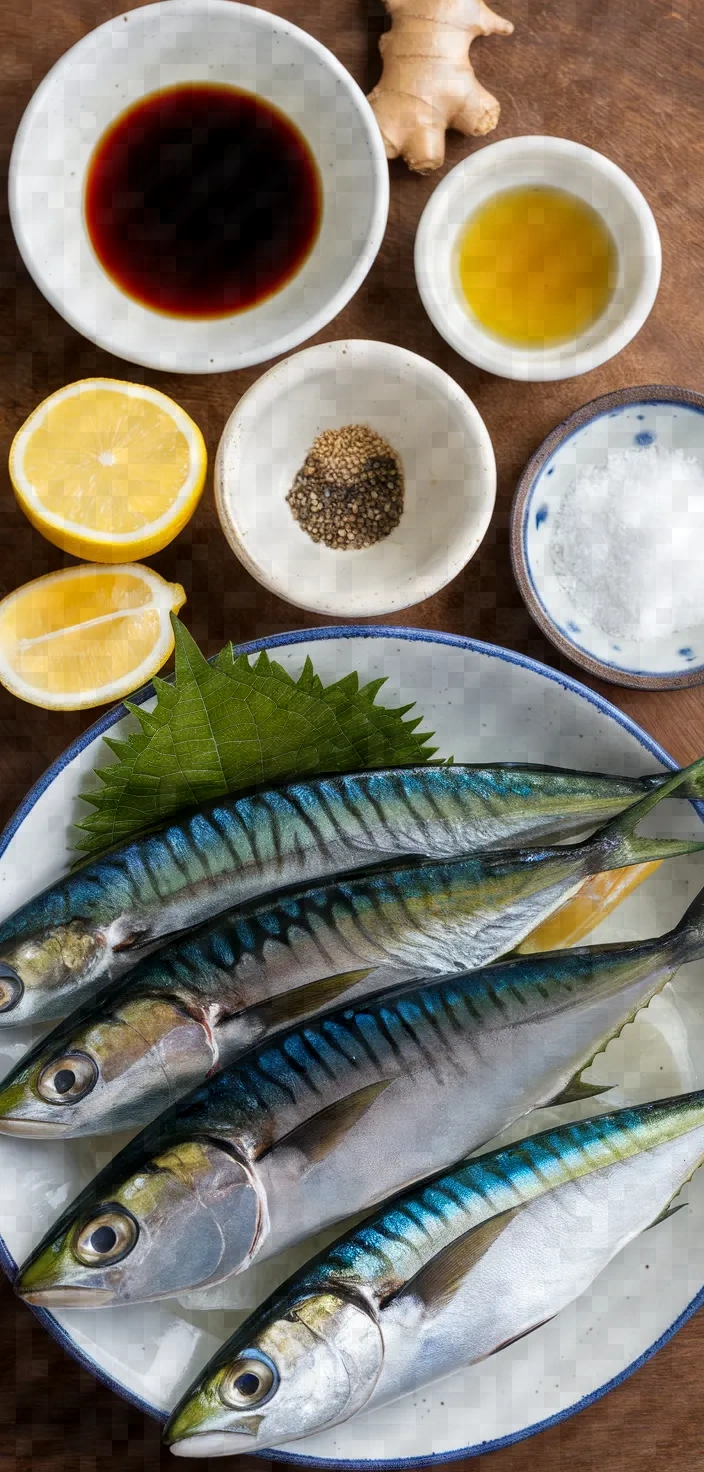 Ingredients photo for Grilled Sanma Recipe