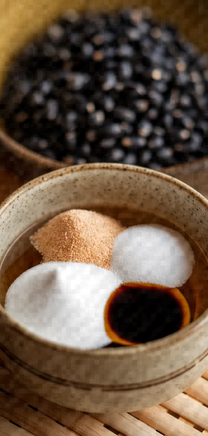 Ingredients photo for Kuromame Sweet Black Soybeans Recipe