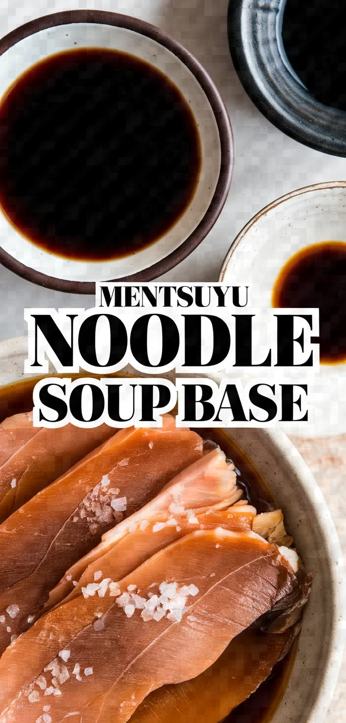 Mentsuyu Noodle Soup Base Recipe