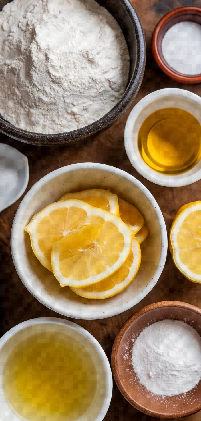 Ingredients photo for Meyer Lemon Chiffon Cake Recipe