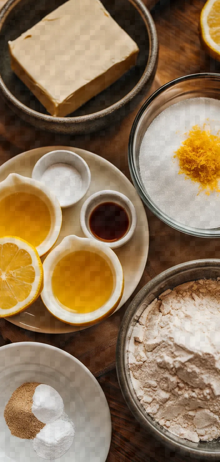 Ingredients photo for Meyer Lemon Cookies Recipe