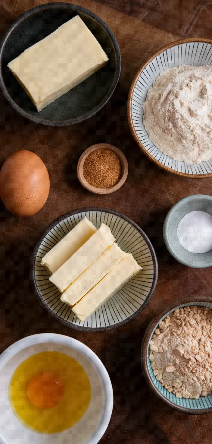 Ingredients photo for Miso Butter Cookies Recipe