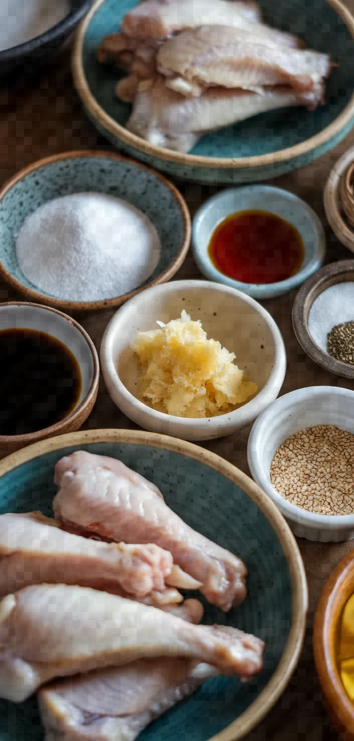 Ingredients photo for Nagoya Style Fried Chicken Wings Recipe