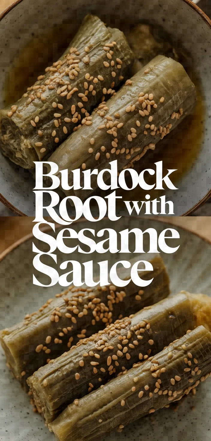 Photo of Pounded Burdock Root With Sesame Sauce Recipe