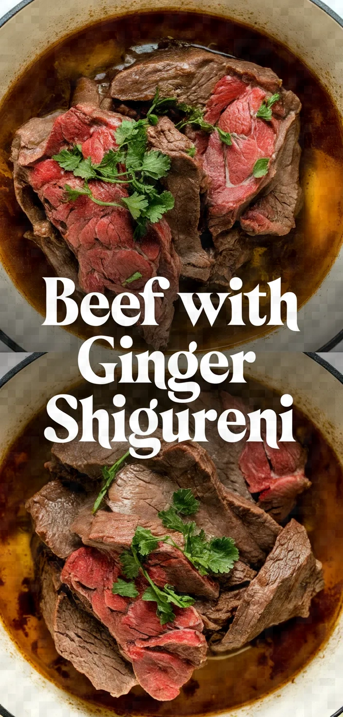 Simmered Beef With Ginger Shigureni Recipe