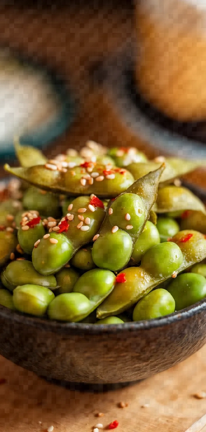 Ingredients photo for Spicy Edamame Recipe