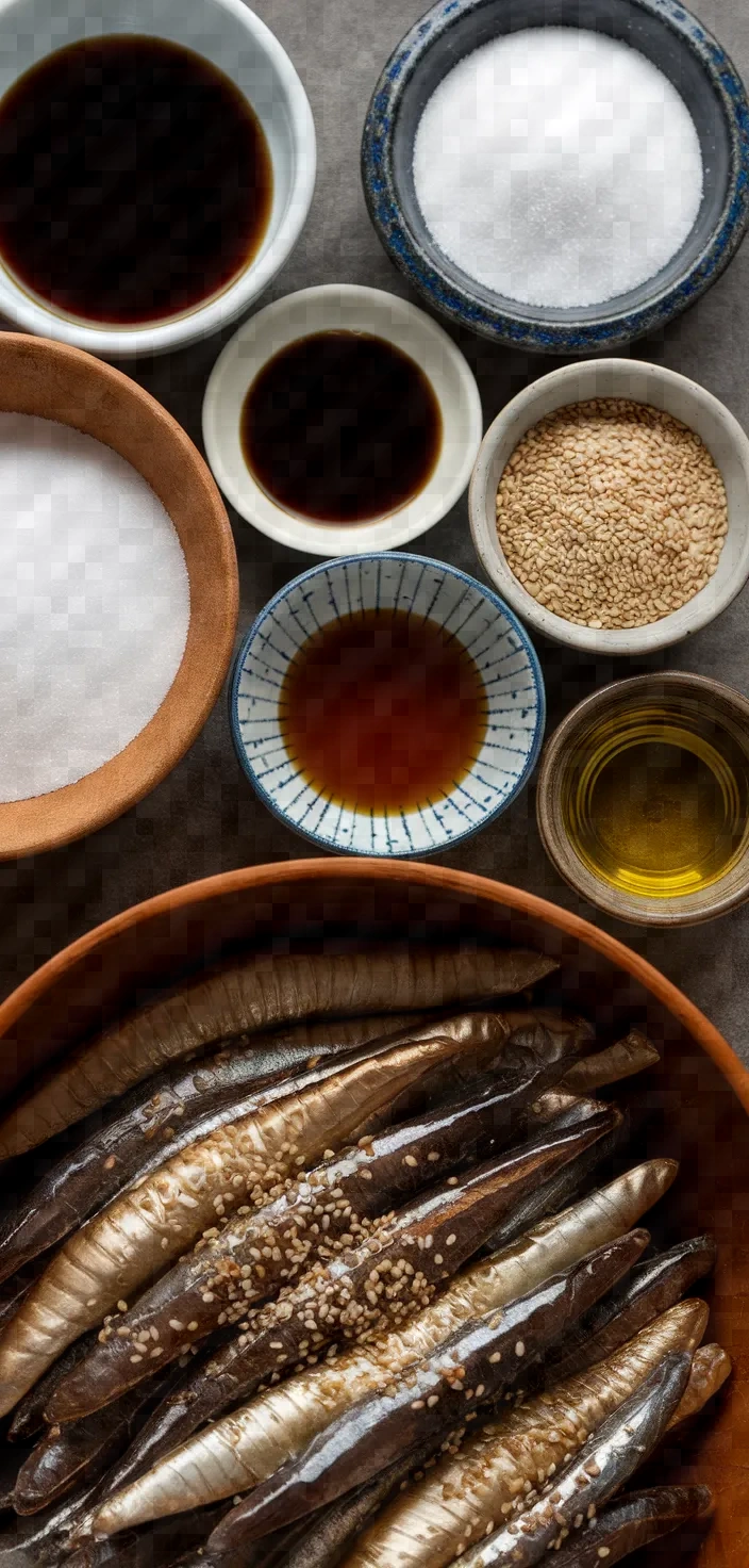 Ingredients photo for Tazukuri Candied Anchovies Recipe