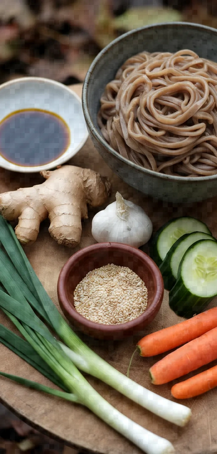 Ingredients photo for Cold Noodles Recipe