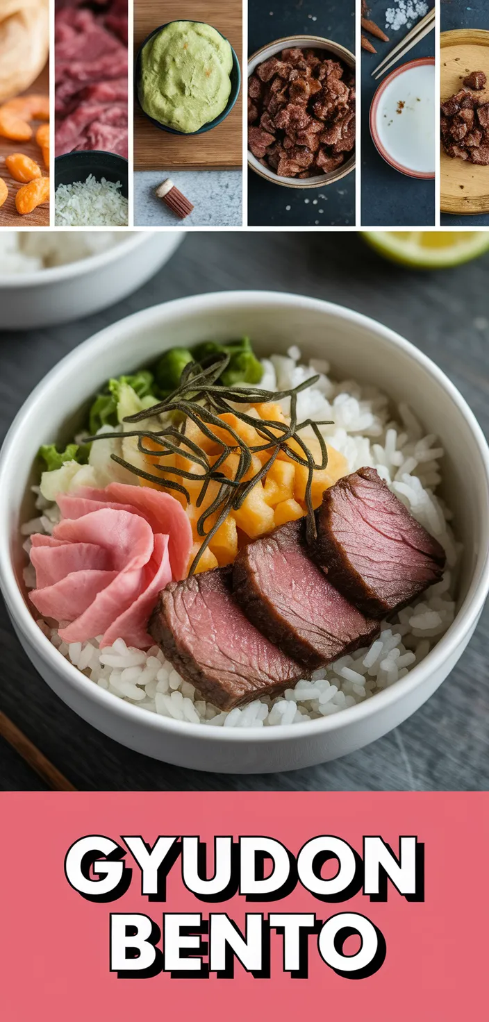 A photo of Gyudon Bento Recipe