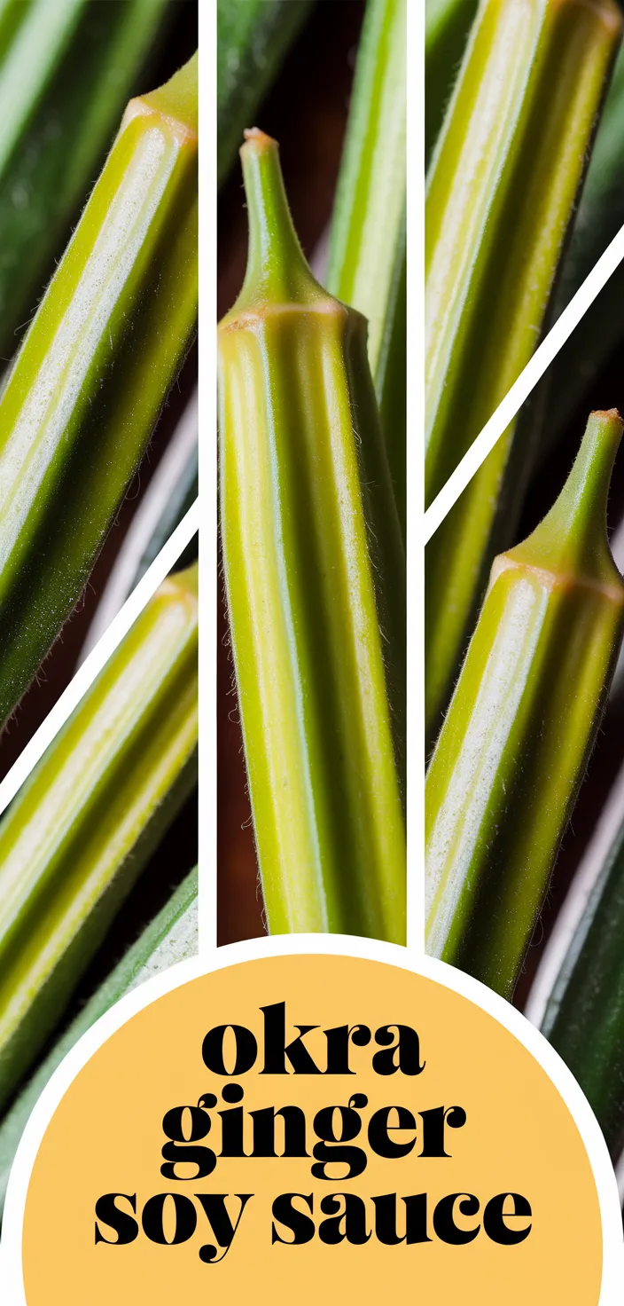 A photo of Okra With Ginger Soy Sauce Recipe