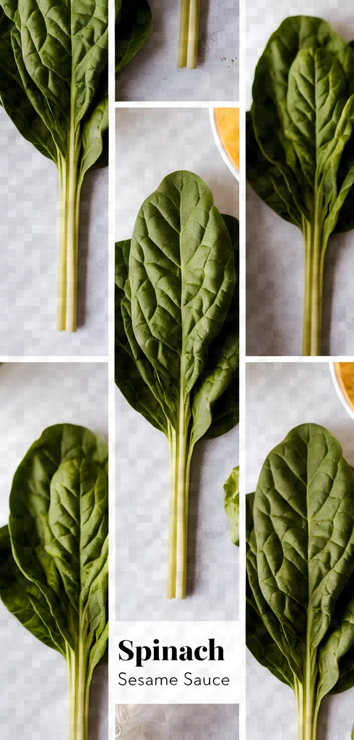 A photo of Spinach With Sesame Sauce Recipe