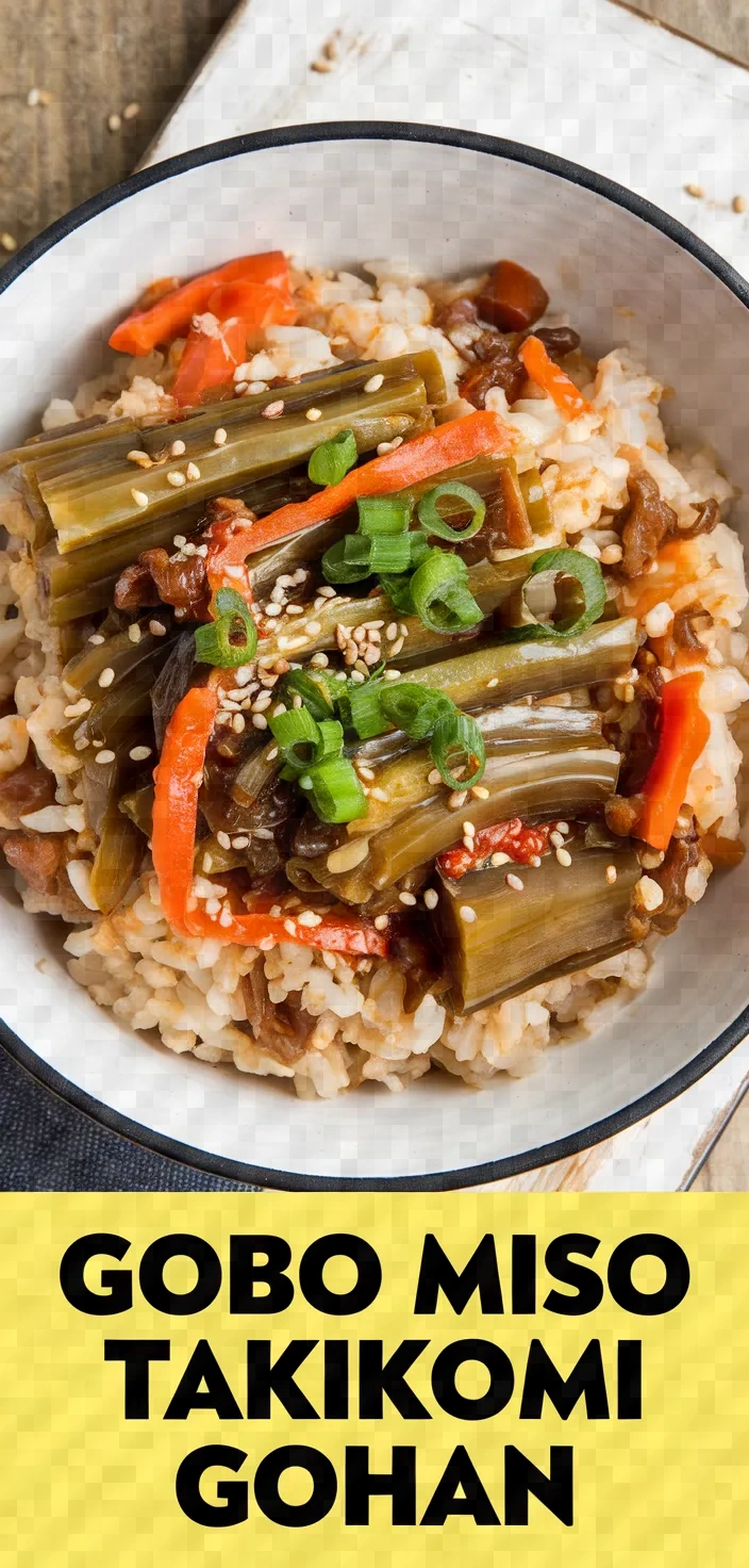 Gobo And Miso Takikomi Gohan Recipe