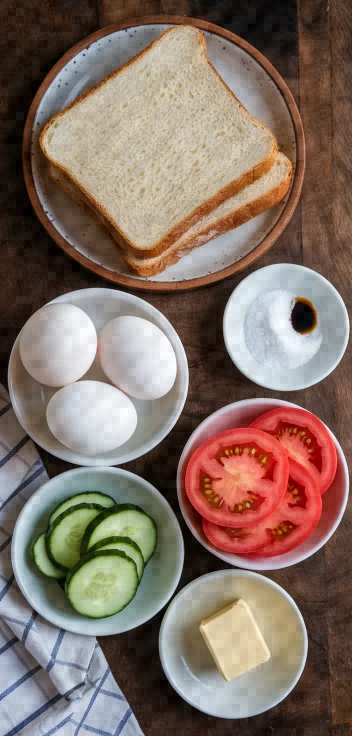 Ingredients photo for Japanese Sandwich Mixed Sando Recipe