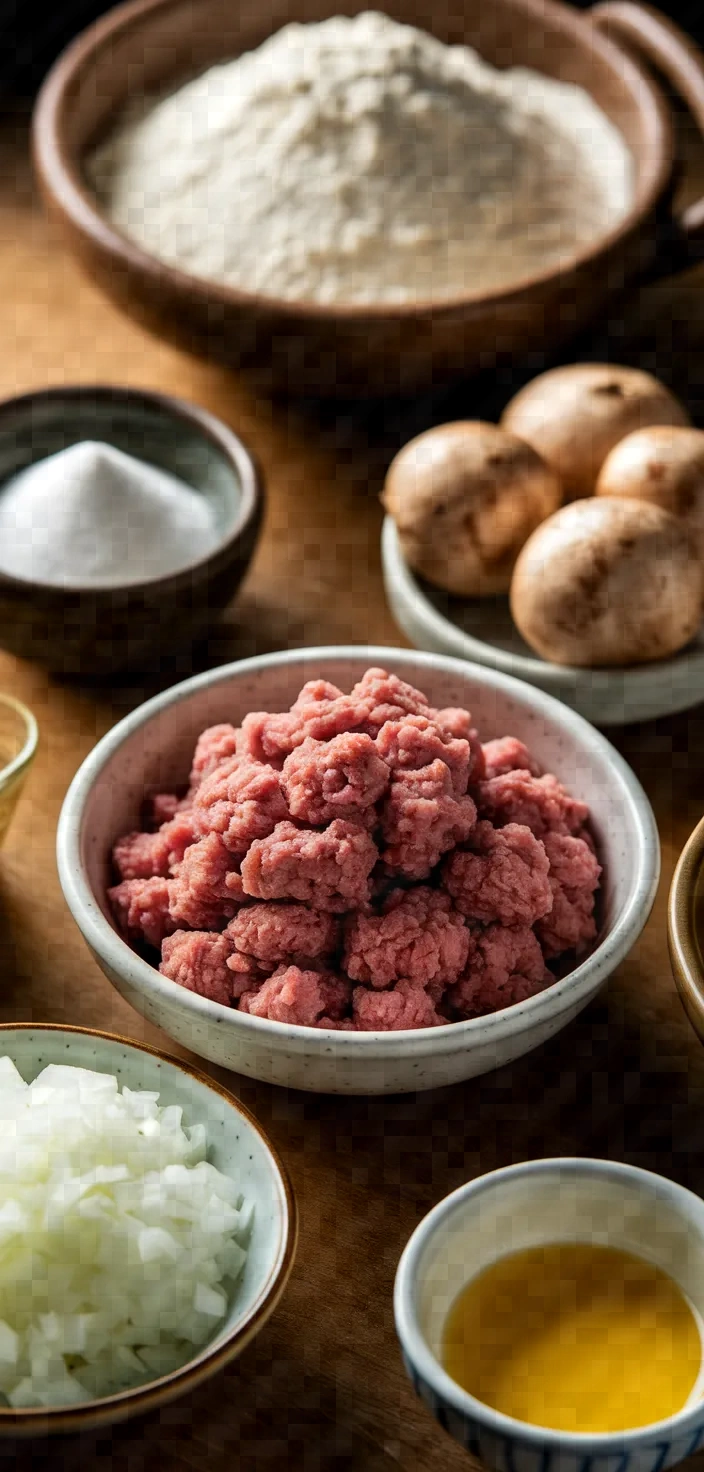 Ingredients photo for Nikuman Steamed Pork Buns Recipe