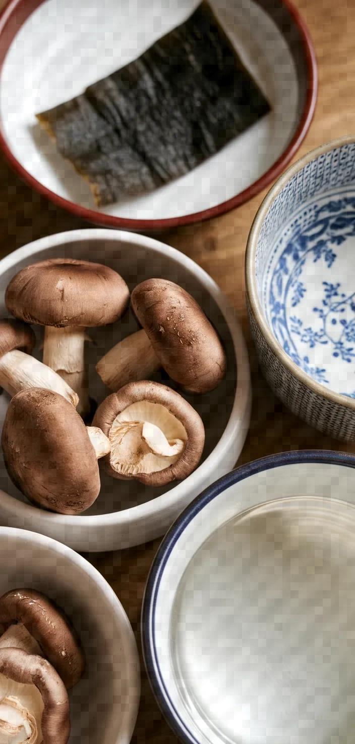 Ingredients photo for Shiitake Dashi Recipe